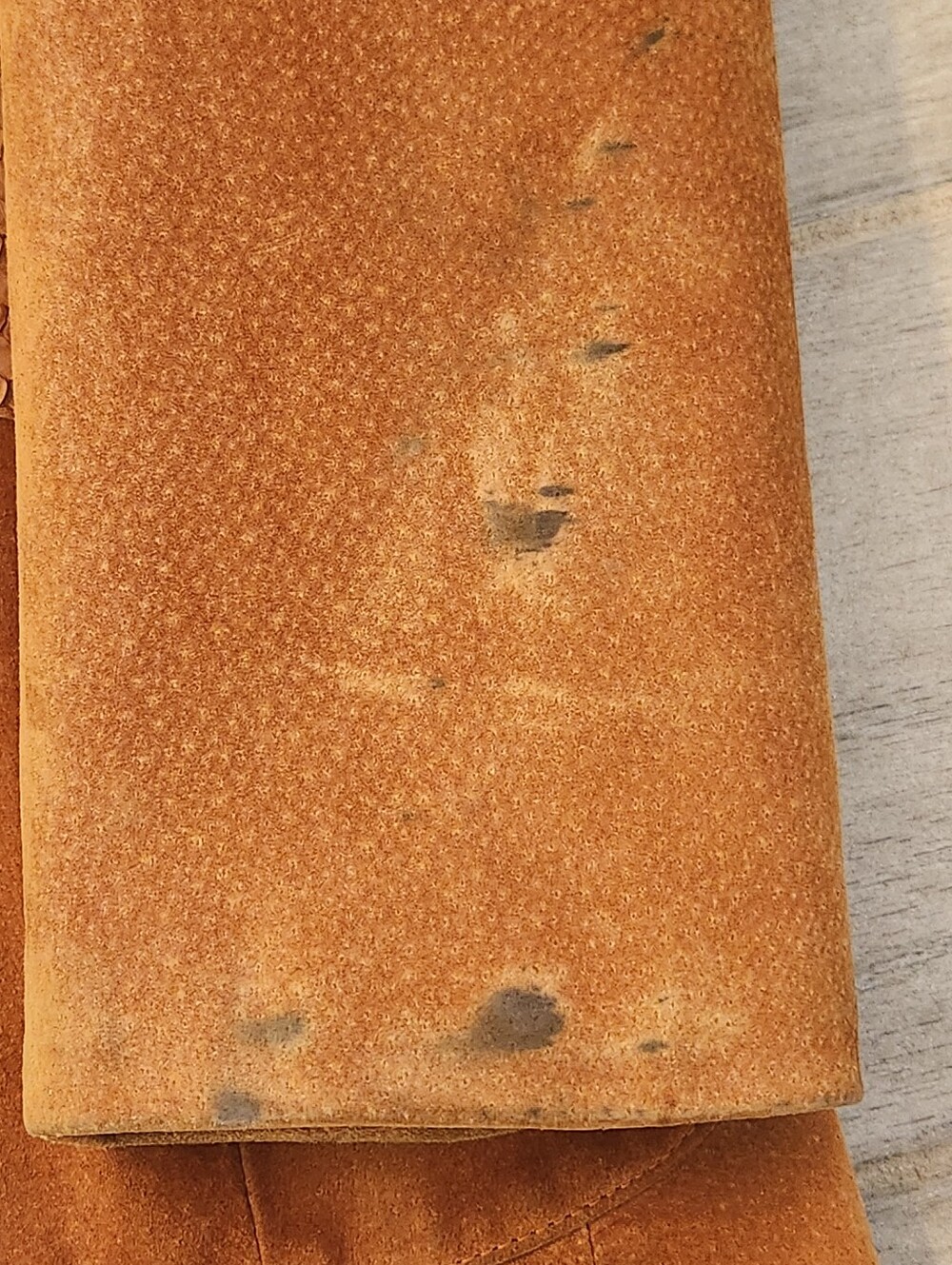 Vintage 70s Silton Blazer Men's 42Long Cognac Brown Suede Snake Embossed Western - Picture 8 of 16